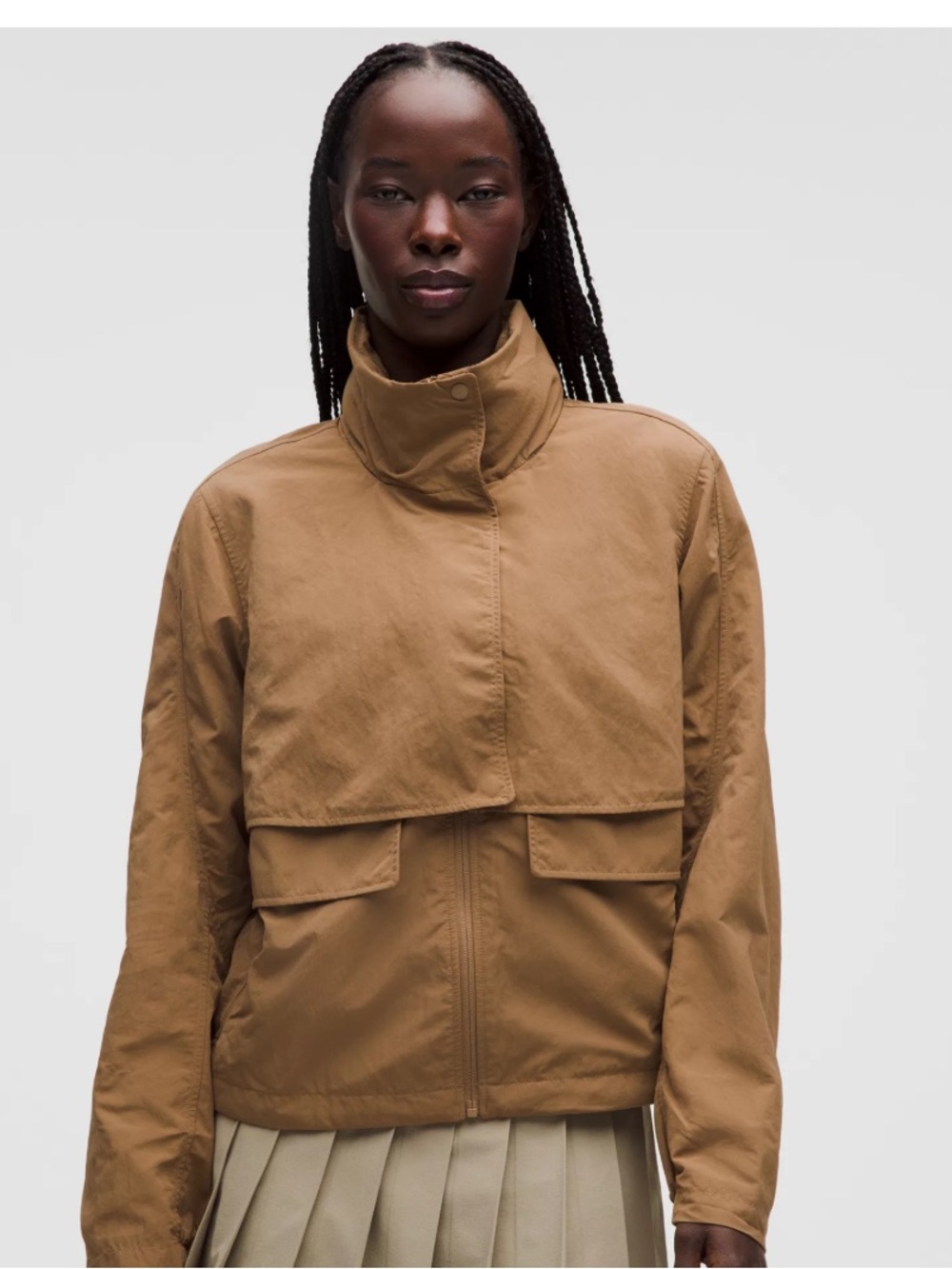 Lululemon Effortless Jacket 10 Sepia Brown